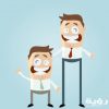 cartoon style illustration tall short man 29940765 scaled