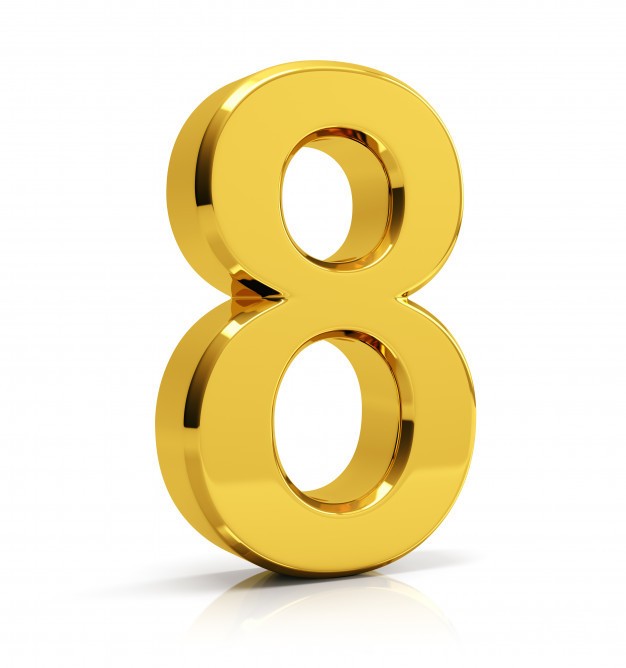 gold number 8 2227 21