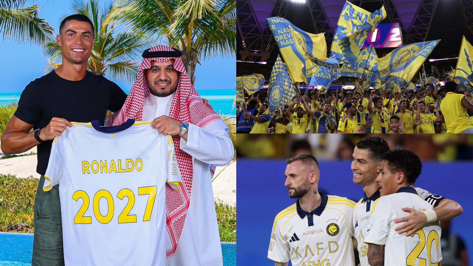 "السعودية تفاجئ كريستيانو رونالدو بمكافآت ضخمة رغم غياب البطولات الرسمية في عقده الجديد مع النصر!"