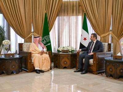 الربيعة يبحث مع الشيباني سبل تعزيز المساعدات الإنسانية السعودية لدعم سوريا
