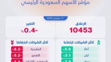 تراجع الأسهم السعودية للجلسة الثانية على التوالي تحت وطأة ضغوط الأسهم القيادية