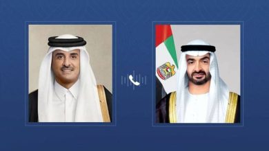 محمد بن زايد يؤكد لتميم بن حمد دعم الإمارات الكامل لقطر في مواجهة الاعتداءات الإسرائيلية