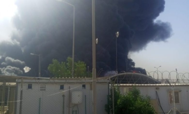 مأساة في البصرة: مصرع عاملين إثر حريق هائل في خط أنابيب نفطي 1 مأساة في البصرة: مصرع عاملين إثر حريق هائل في خط أنابيب نفطي
